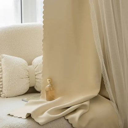 Cloth Gauze Integrated Curtain Modern