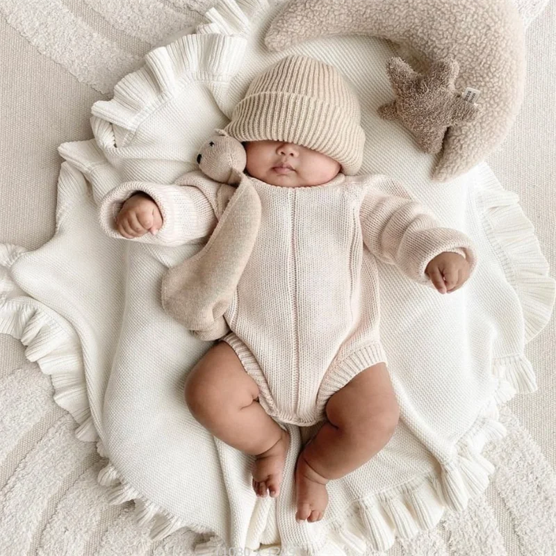 Cotton Knit Baby Blanket