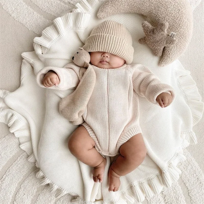 Cotton Knit Baby Blanket
