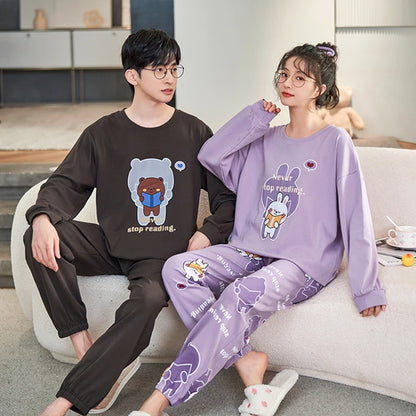 Dinosaur Cartoon Cotton Pajamas for Adults