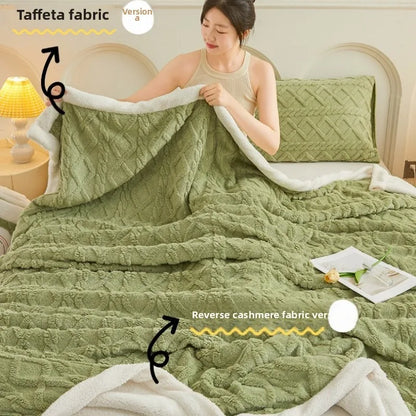 Lamb Wool Blanket Thickened Blanket