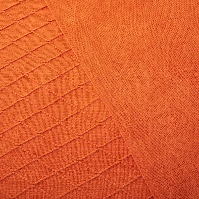 Orange Gift Knitted Throw Blankets