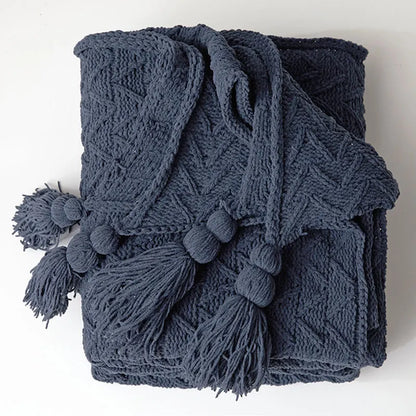 REGINA Chunky Knit Chenille Blankets