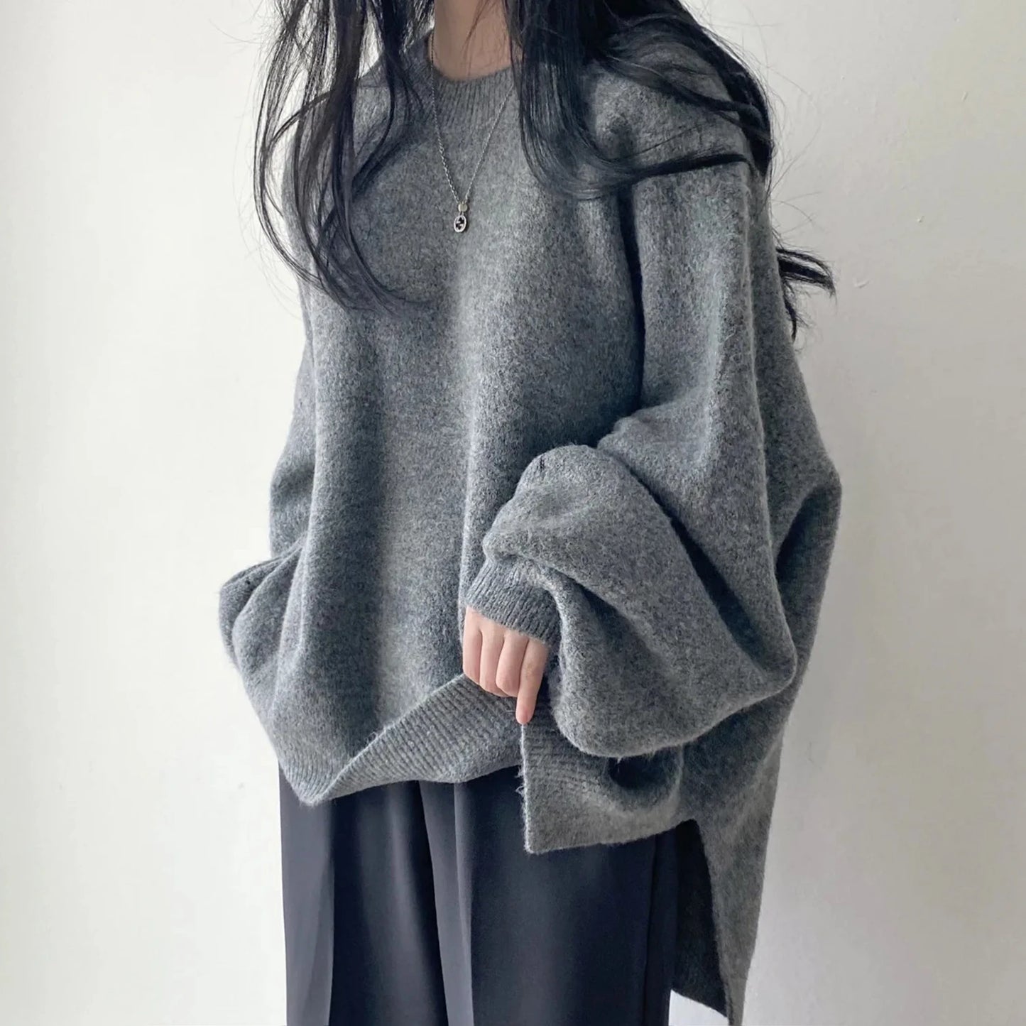 Lazy Style Oversized Femme Pullover Tops