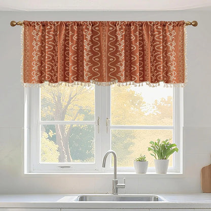 Bohemian style living room curtains