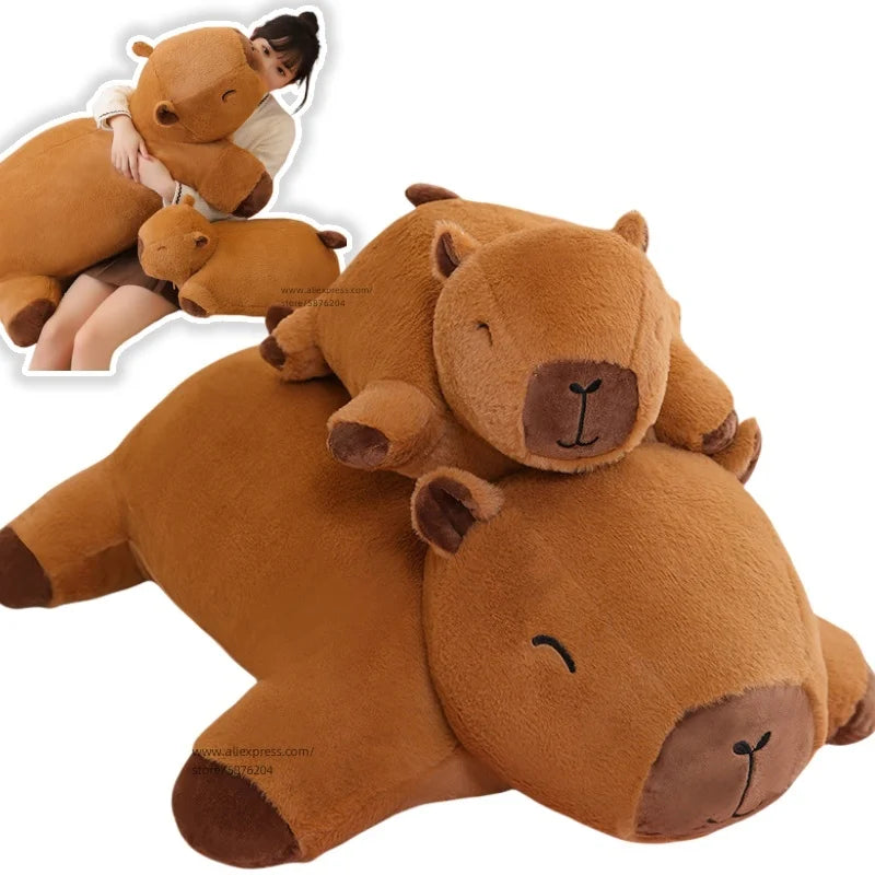 Huge Capybara Plush Shaped Pillow