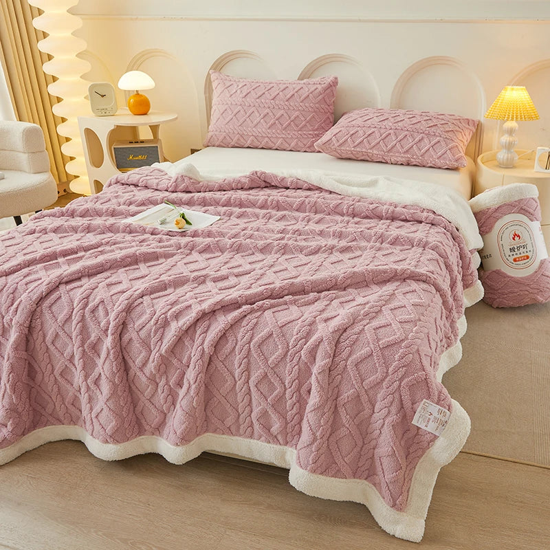 Lamb Wool Blanket Thickened Blanket