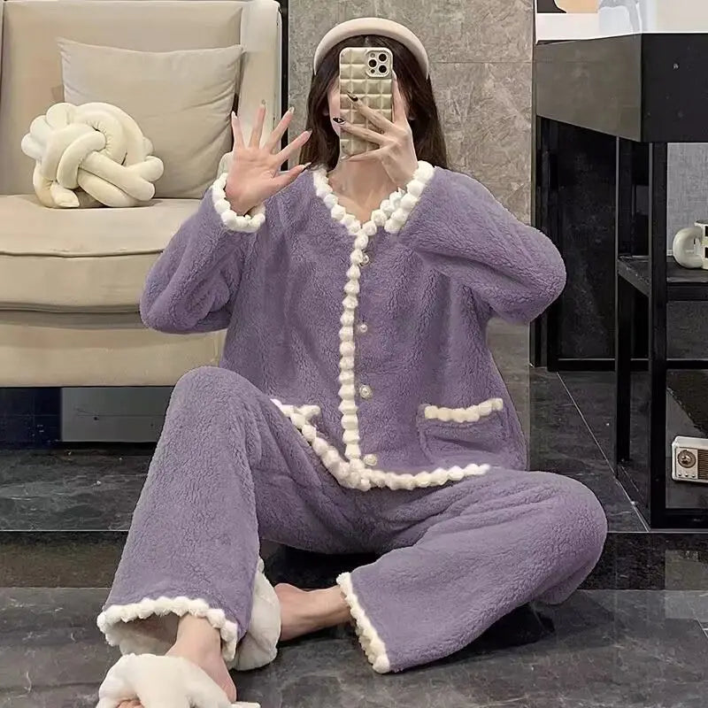 Coral Fleece Pajamas Women