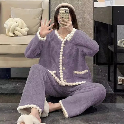 Coral Fleece Pajamas Women