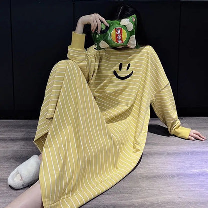 Striped Plus Size Pajamas Women