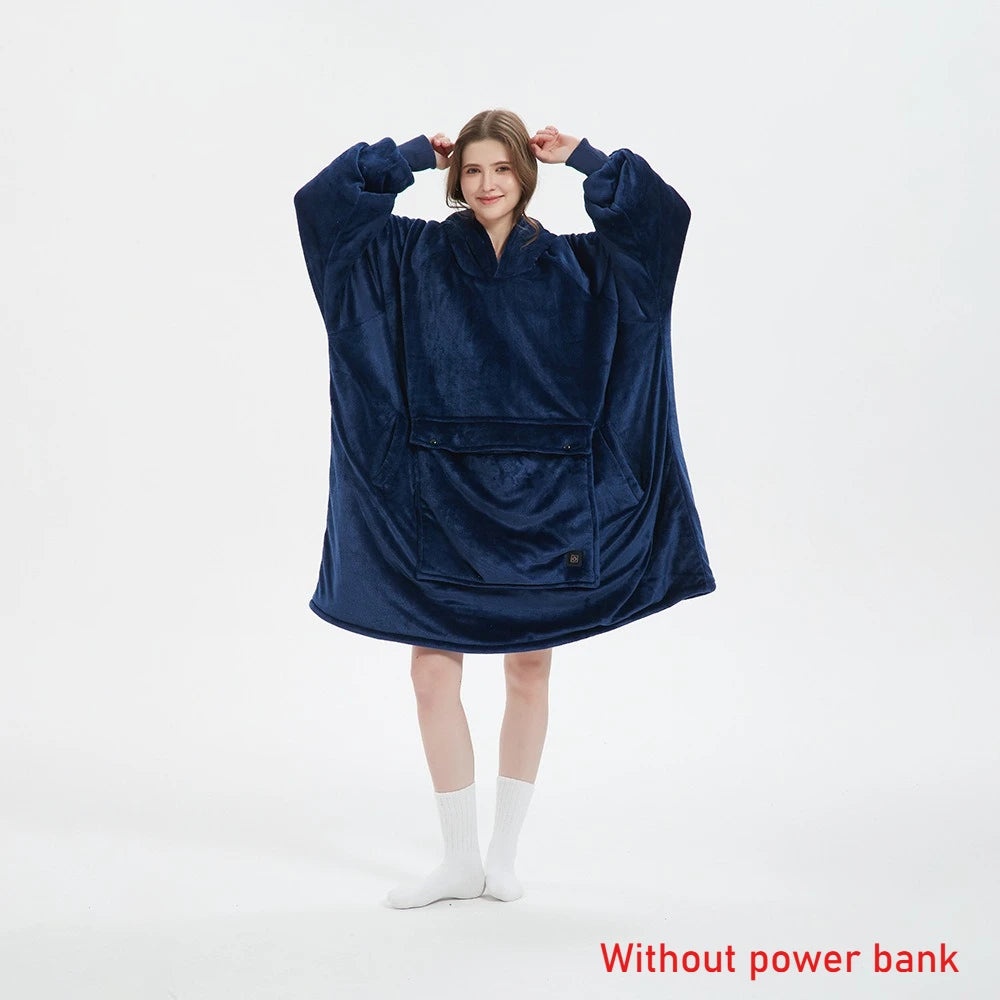 Winter Wearable Blanket Hoodie