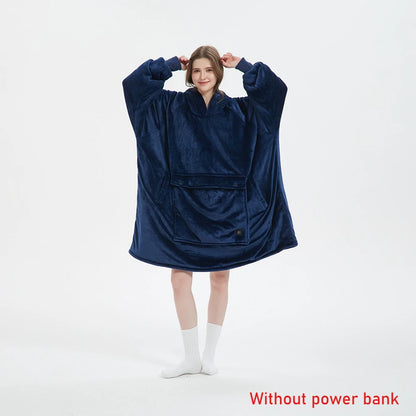Winter Wearable Blanket Hoodie