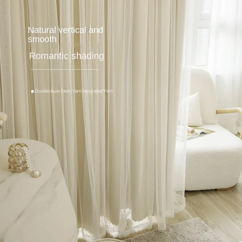 Cloth Gauze Integrated Curtain Modern