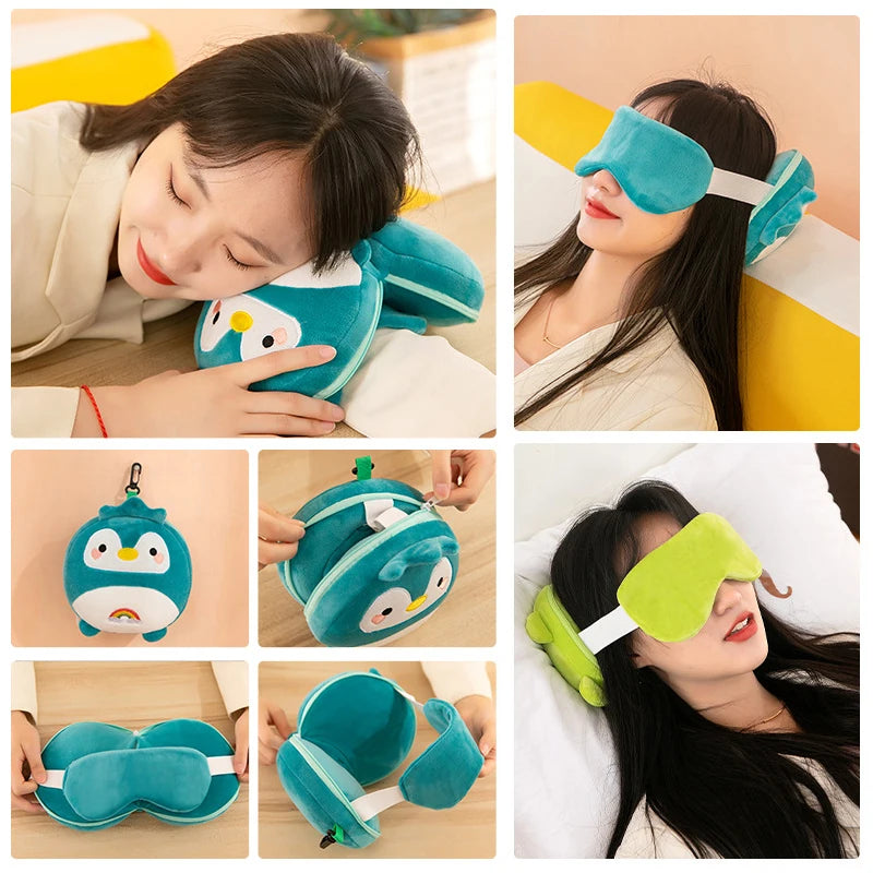 New Cartoon 2-In-1 Neck Pillow