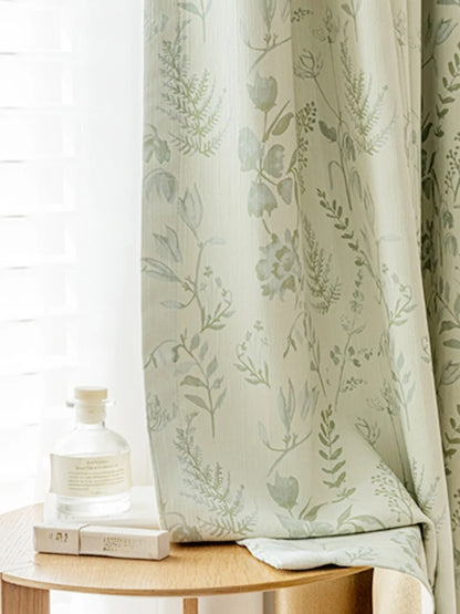 French Living Room Curtains Floral Pattern