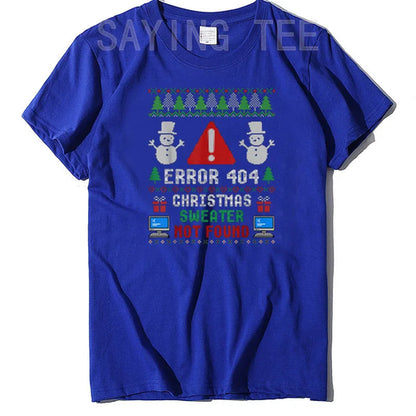 Computer Error 404 Ugly Christmas Sweater T-Shirt