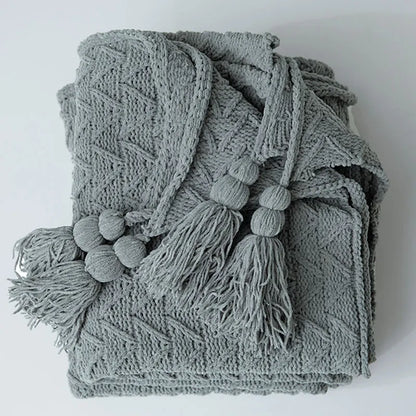 REGINA Chunky Knit Chenille Blankets