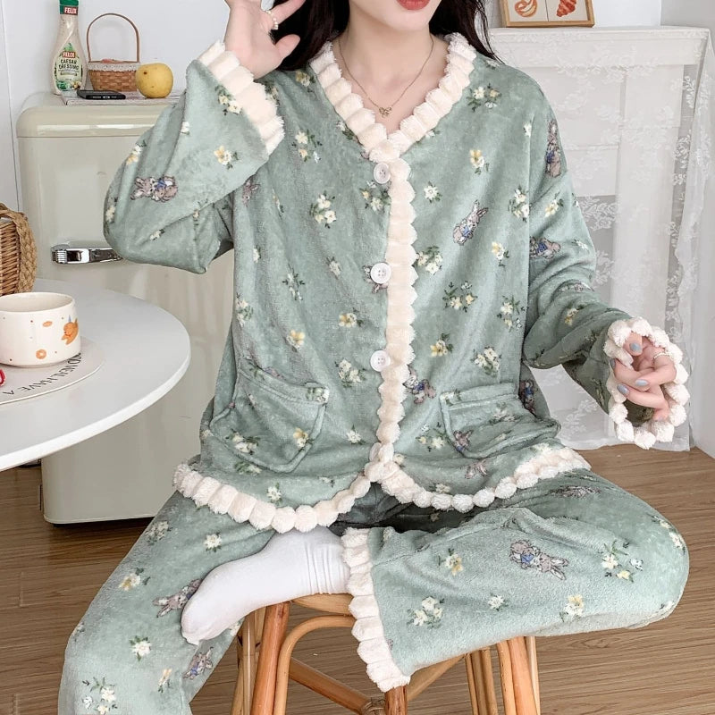 Coral Fleece Pajamas Women