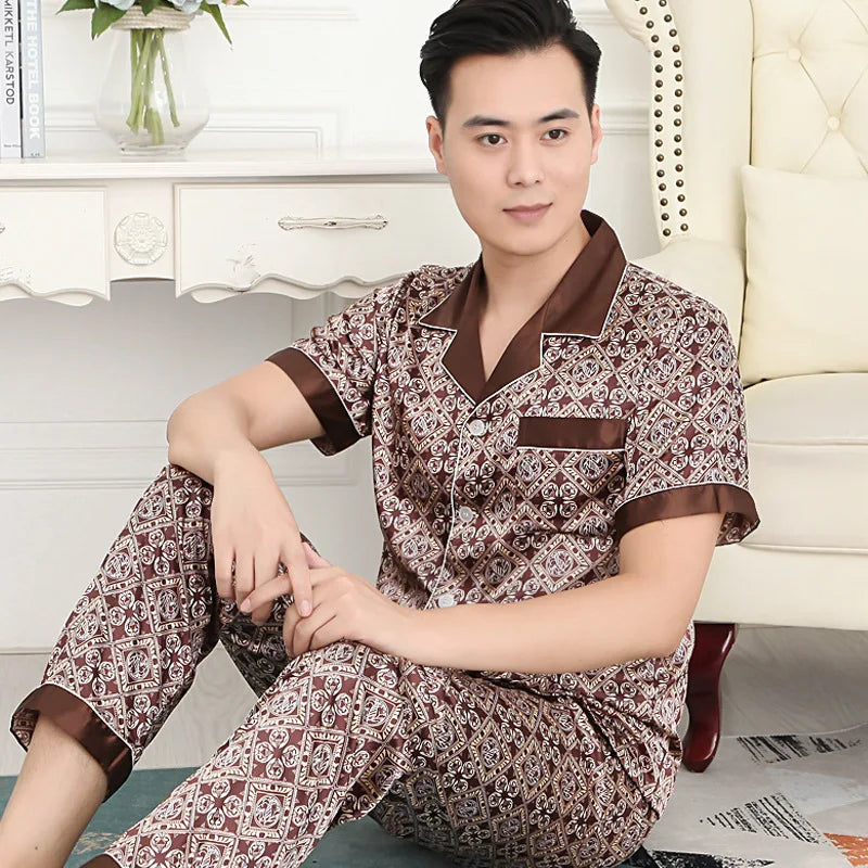 Silk Satin Pajamas for Men