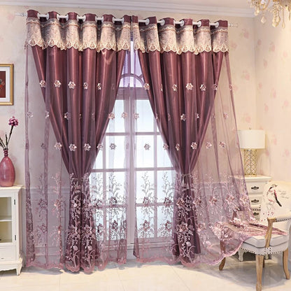 Plant Flower Blackout Curtain