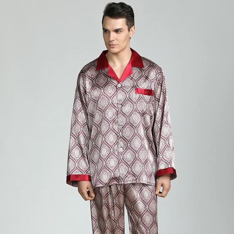 Silk Satin Pajamas for Men