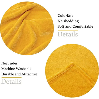 Fleece Flannel Gold Blankets