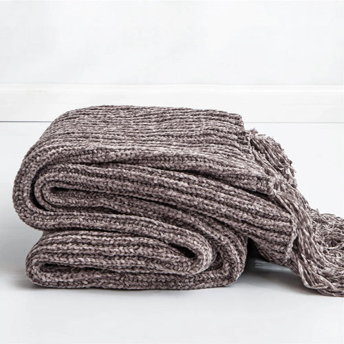 REGINA Chunky Knit Chenille Blankets