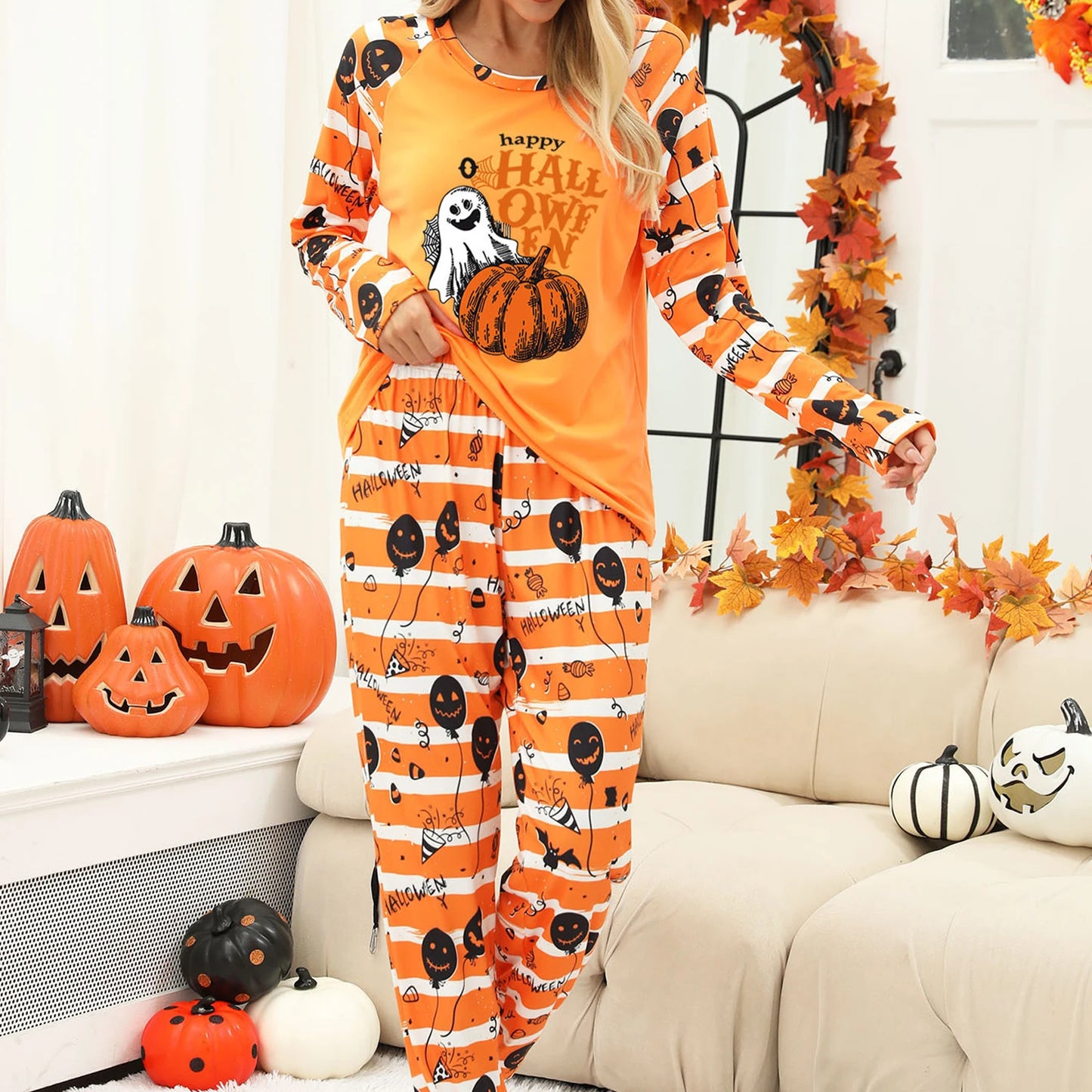 Women's Halloween Pajamas Set