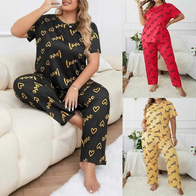 Plus size Women's Pajamas Set