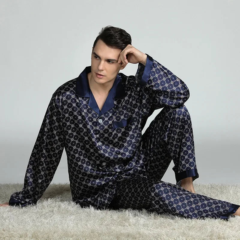 Silk Satin Pajamas for Men
