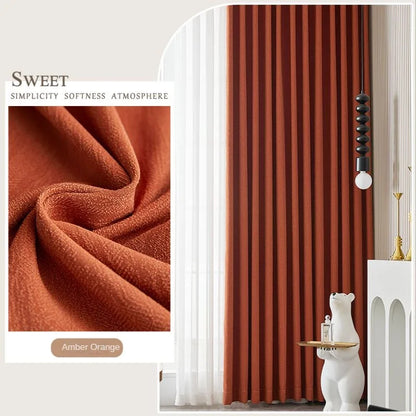 Modern Chenille Living Room Curtains