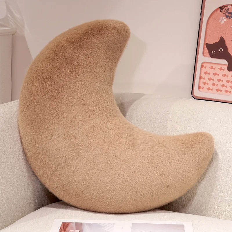 Moon Throw Pillows Soft Moon Shaped Pillows