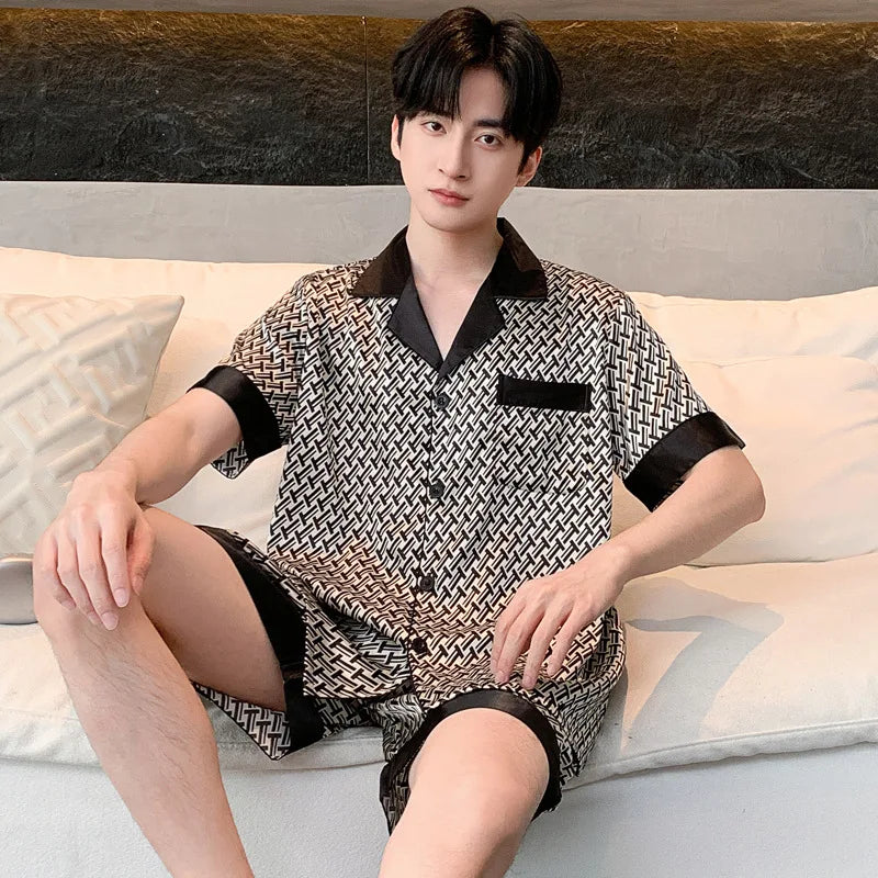 Silk Satin Pajamas for Men