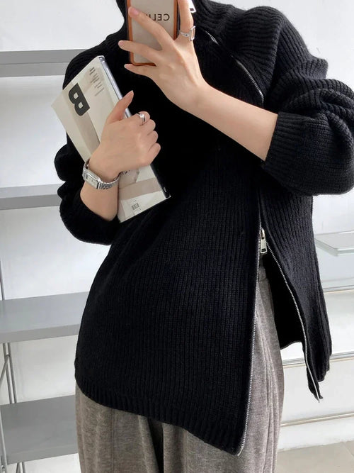 Oversized Women's Turtleneck Sweater