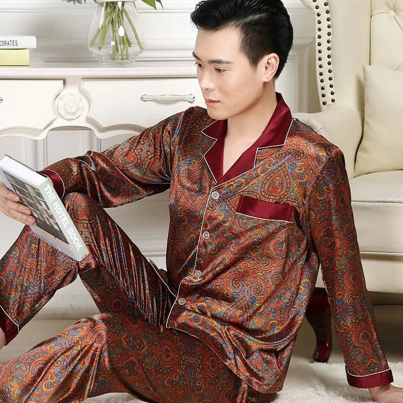Silk Satin Pajamas for Men