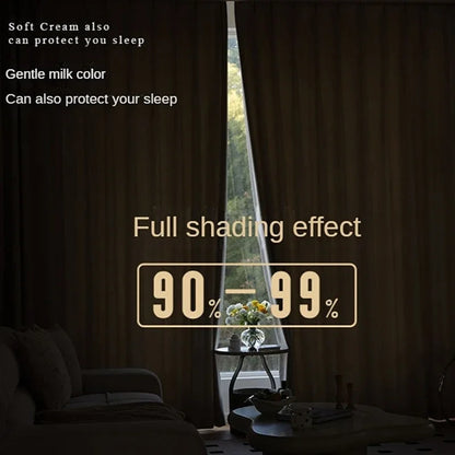 Modern Chenille Living Room Curtains
