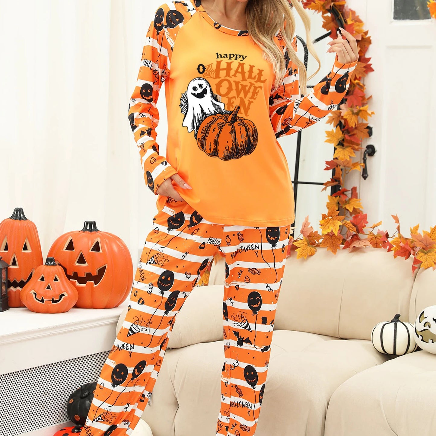 Women's Halloween Pajamas Set