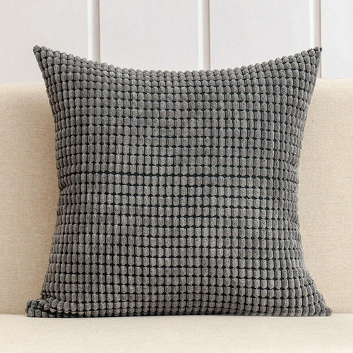 Soft Corduroy Corn Grain Decorative Throw Pillow Cover