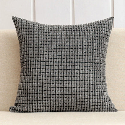 Soft Corduroy Corn Grain Decorative Throw Pillow Cover