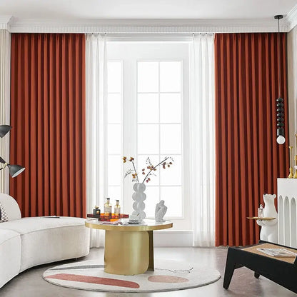 Modern Chenille Living Room Curtains