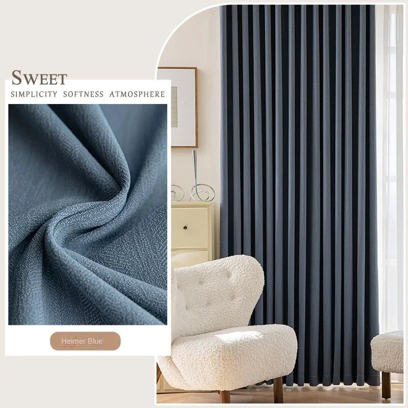 Modern Chenille Living Room Curtains
