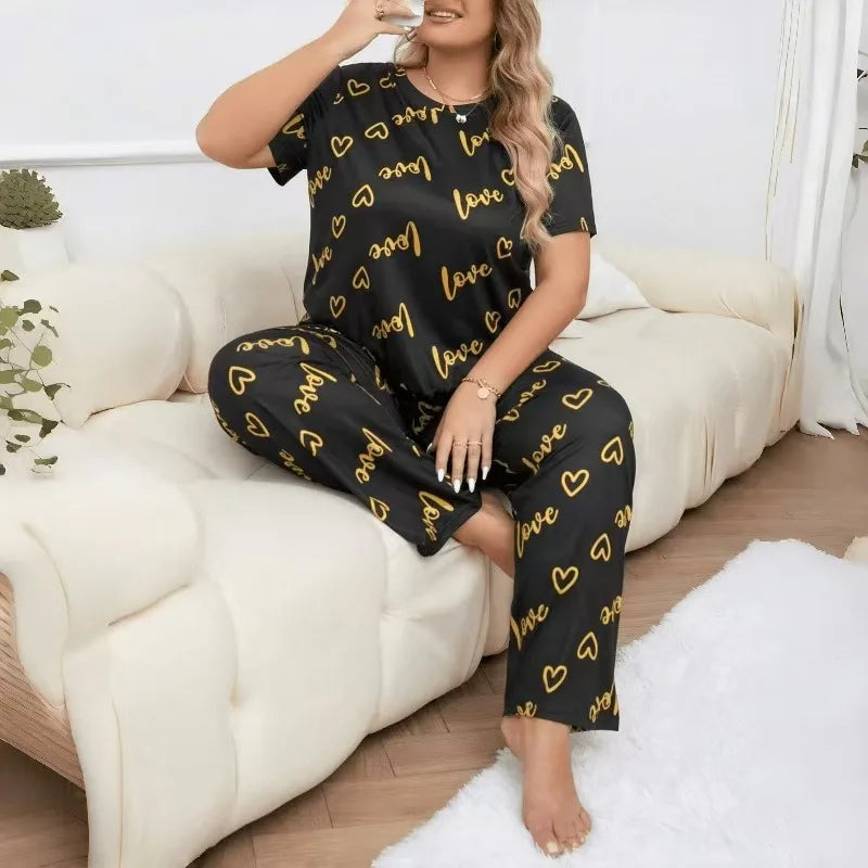 Plus size Women's Pajamas Set