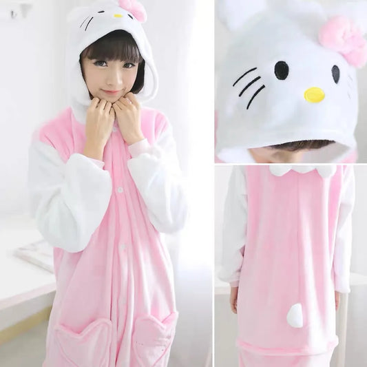 Hello Kitty Sanrio One-Piece Pajamas Sets