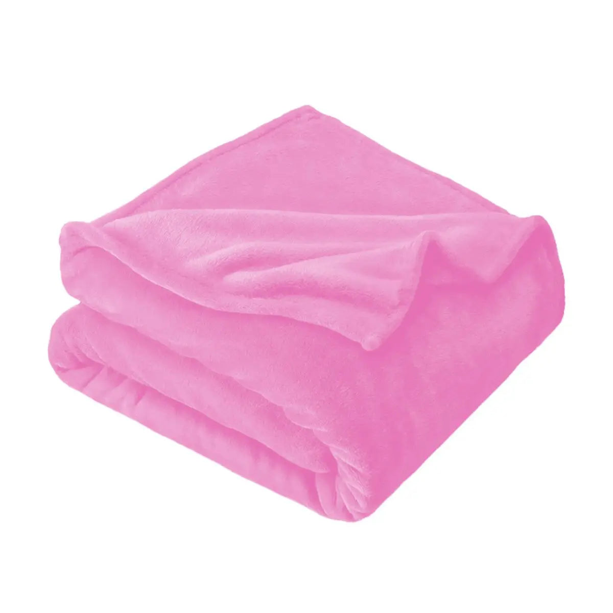 Pure color thick fleece blanket