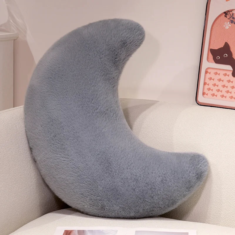 Moon Throw Pillows Soft Moon Shaped Pillows