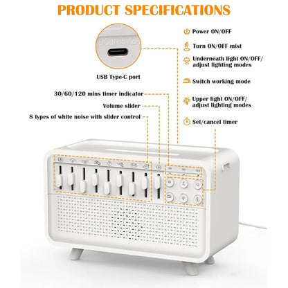White Noise Machine Diffuser Air Aroma