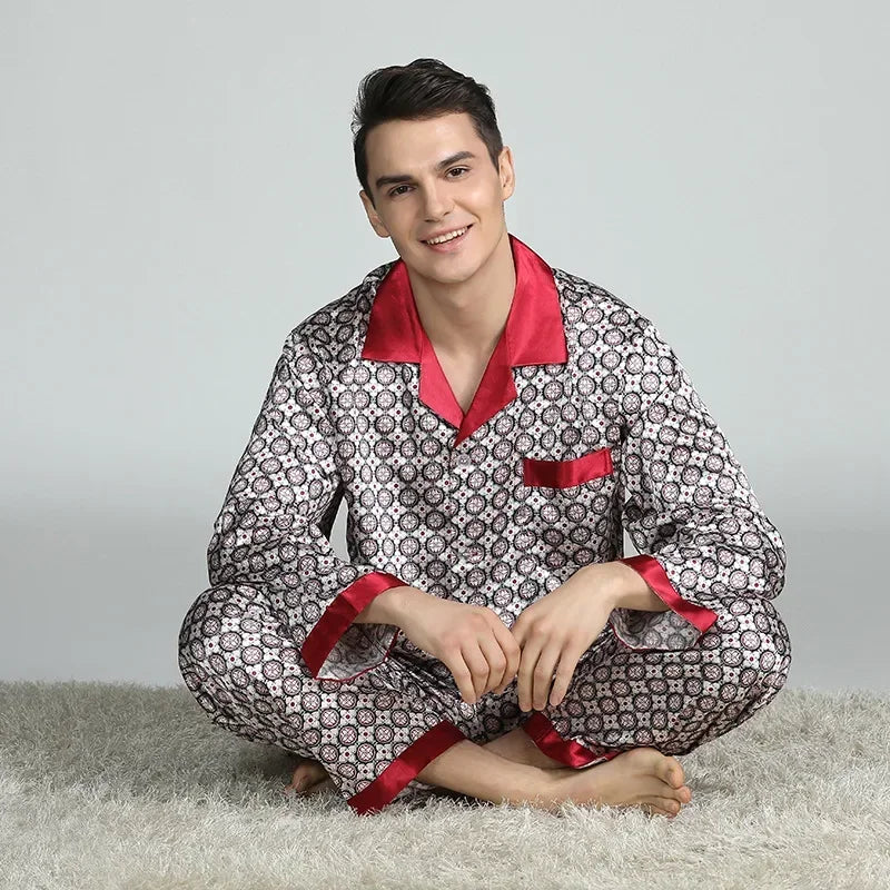 Silk Satin Pajamas for Men