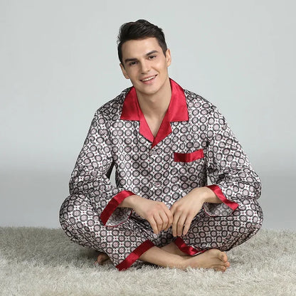 Silk Satin Pajamas for Men