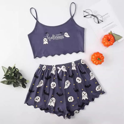 Halloween Womens Two Set Pajamas