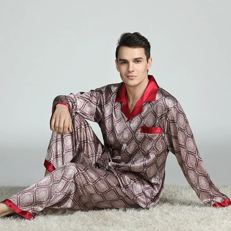 Silk Satin Pajamas for Men